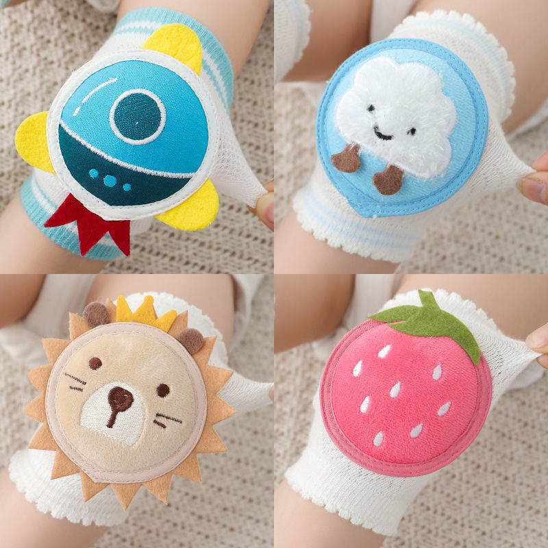 Baby Knee Pad Crawling - Cute Cartoon Children Knee Pads Summer