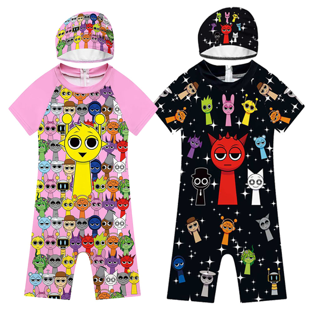 Baby Products For Summer - Summer Sprunki Plush Swimwear Kids Costume