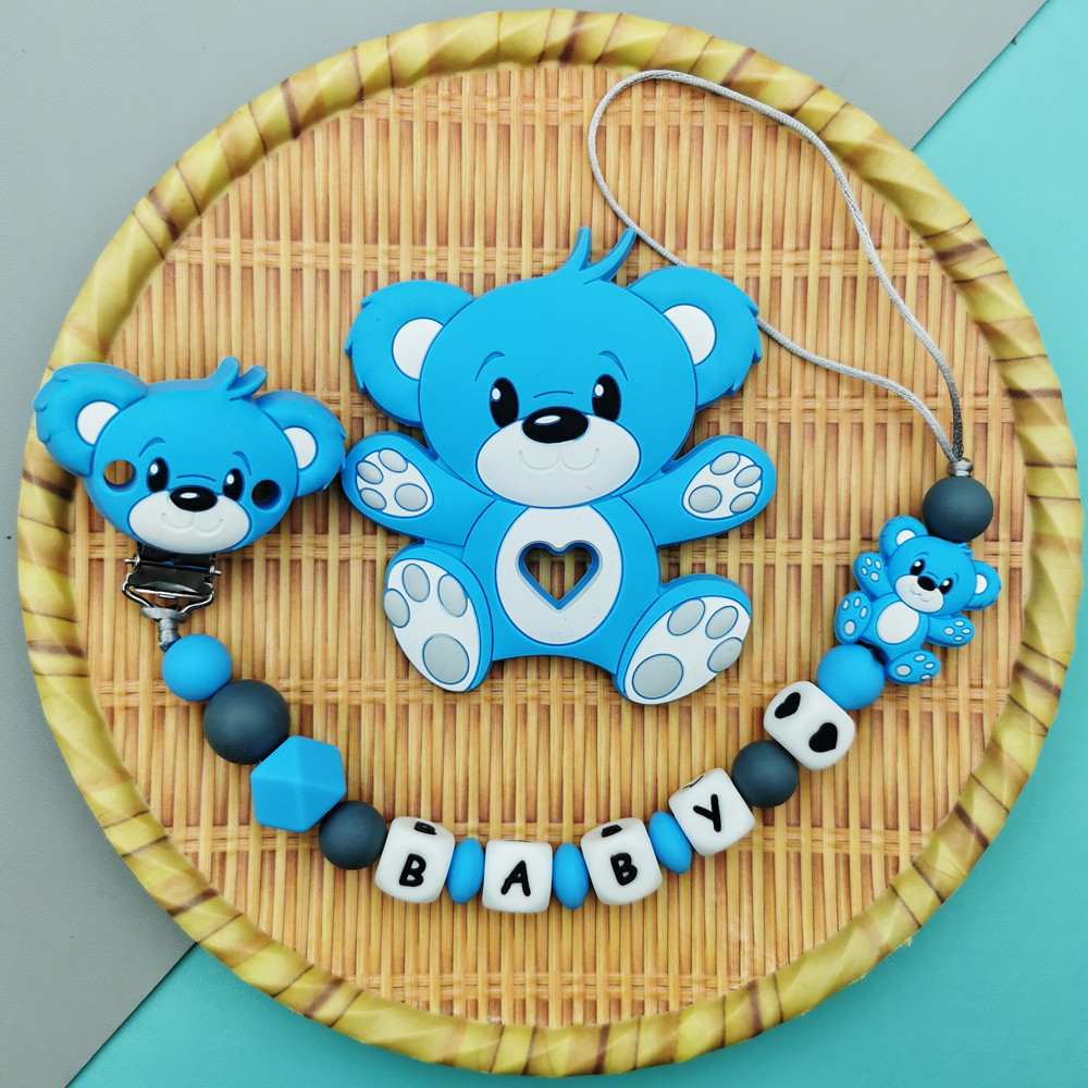 Baby Pacifier Clip - Tùy Chỉnh Tiếng Anh Nga Silicon