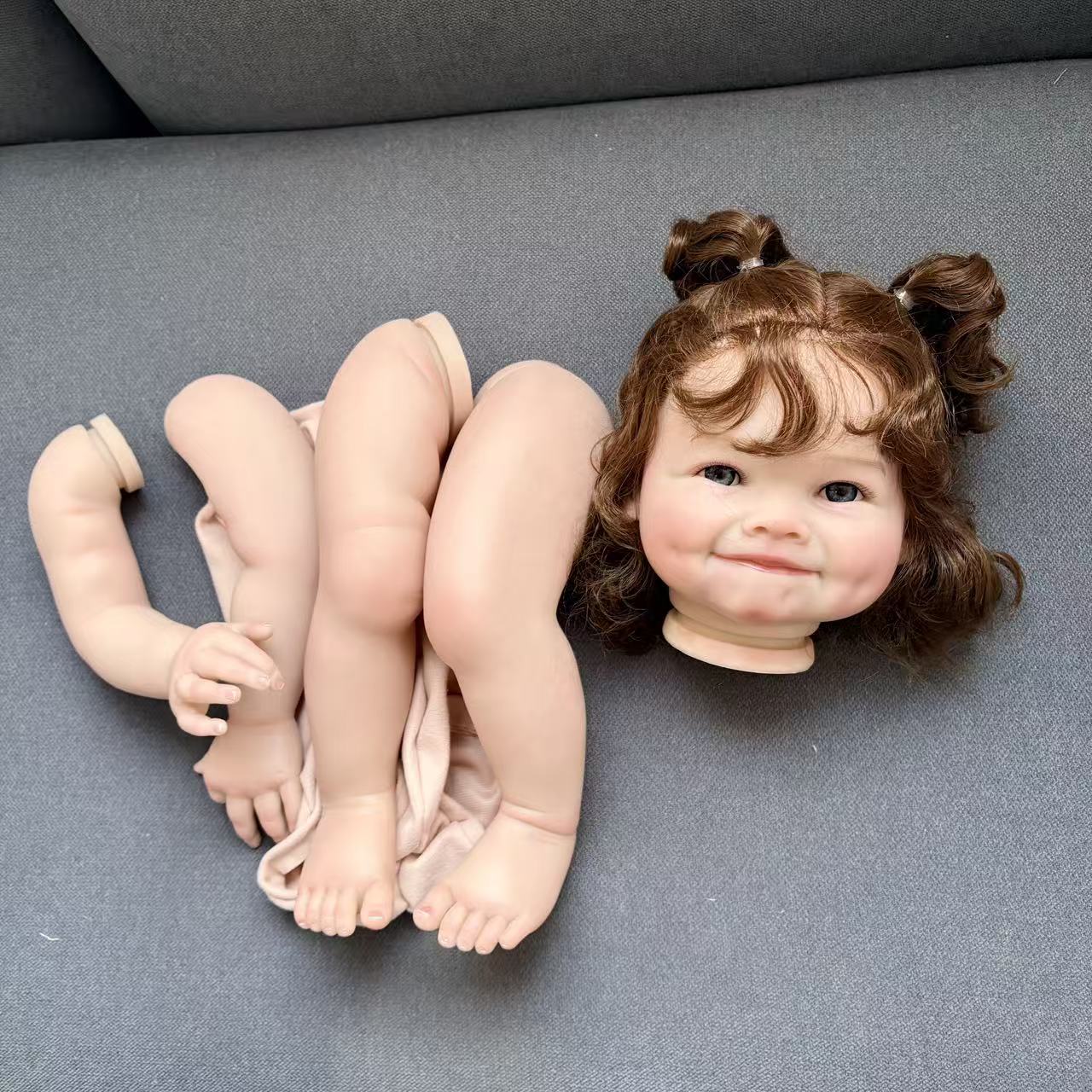 Baby Products For Curly Hair - NPK 24''Handmade Unfinished Doll Kit Bebe