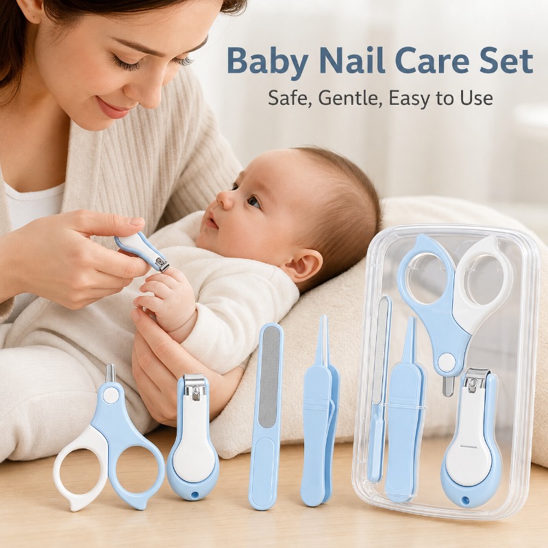 Baby Products Specials - 4 Pcs Anti-clamping Baby Nail Clipper