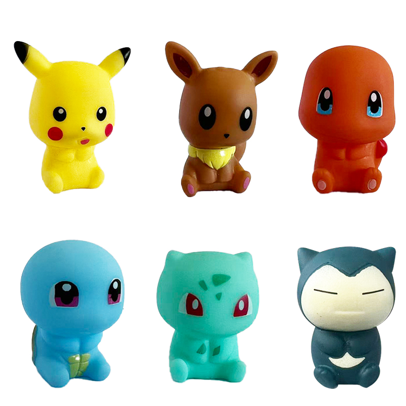 6Pcs Pokemon Bath Toys Pikachu - đánh giá và giá Baby Products Kit
