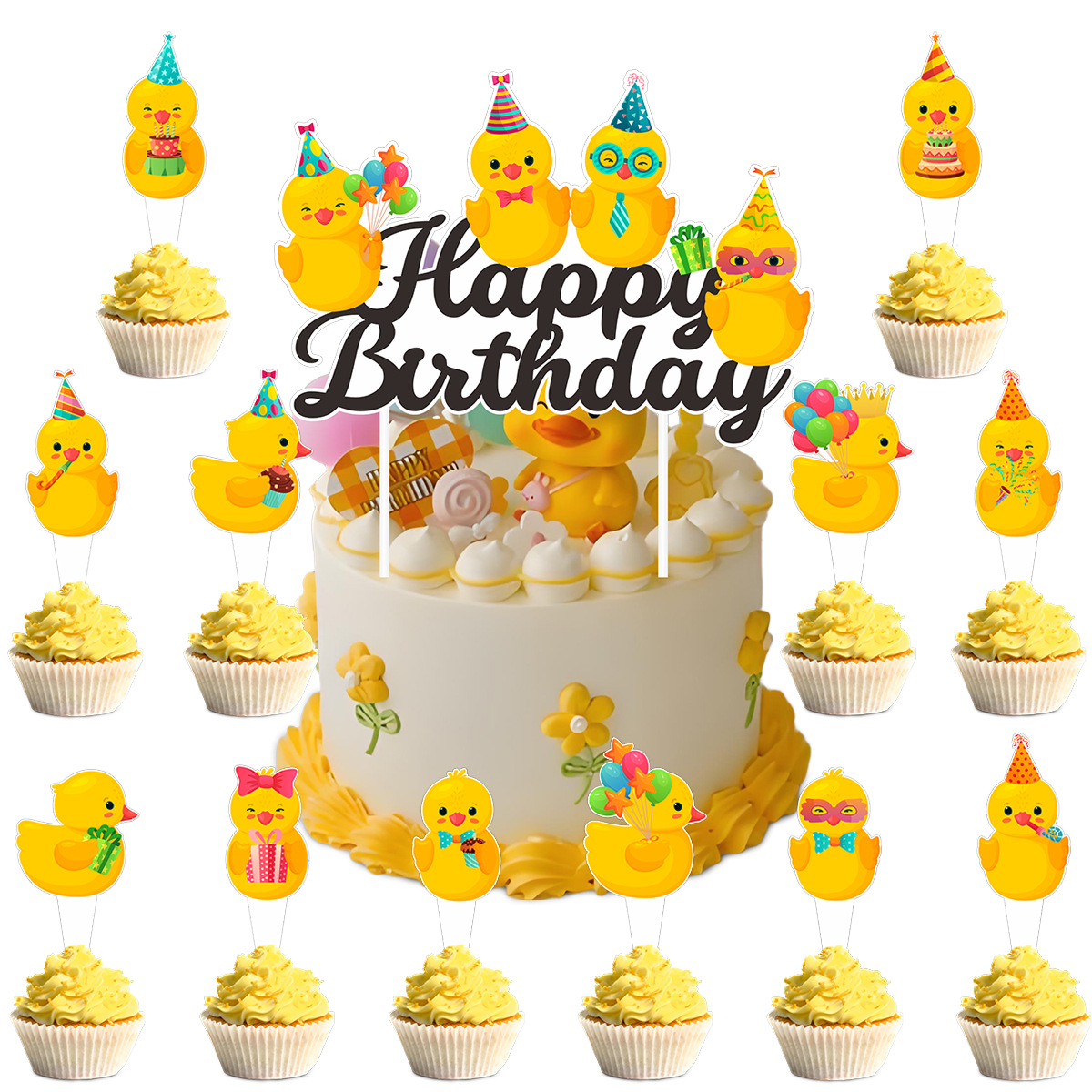 Cute Swim Duck Theme Happy Bir - đánh giá và giá Baby Products For Summer