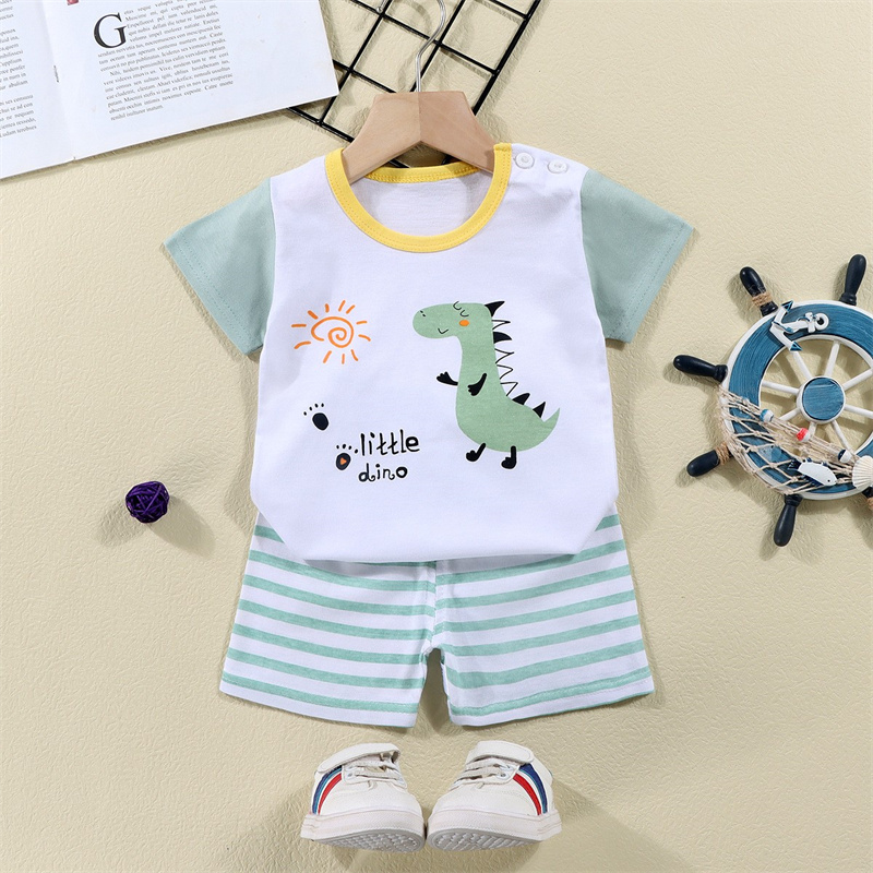 Cotton Tees+Shorts 2-piece Tra - đánh giá và giá Baby Products For Summer