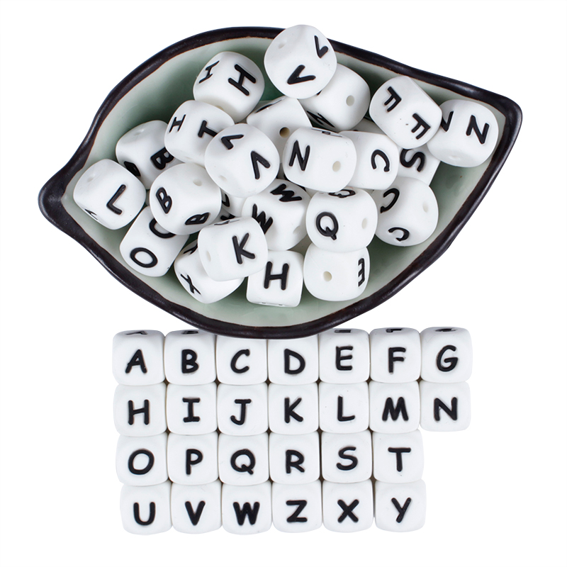 12mm 50Pcs Silicone Letters Be - đánh giá và giá Baby Products Name