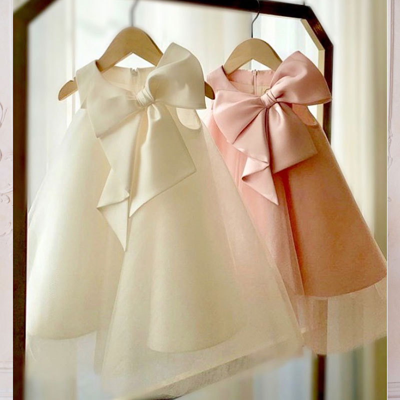 Mùa Hè 2021 Nơ Lớn Đầm Bé Gái  - đánh giá và giá Baby Products For Summer