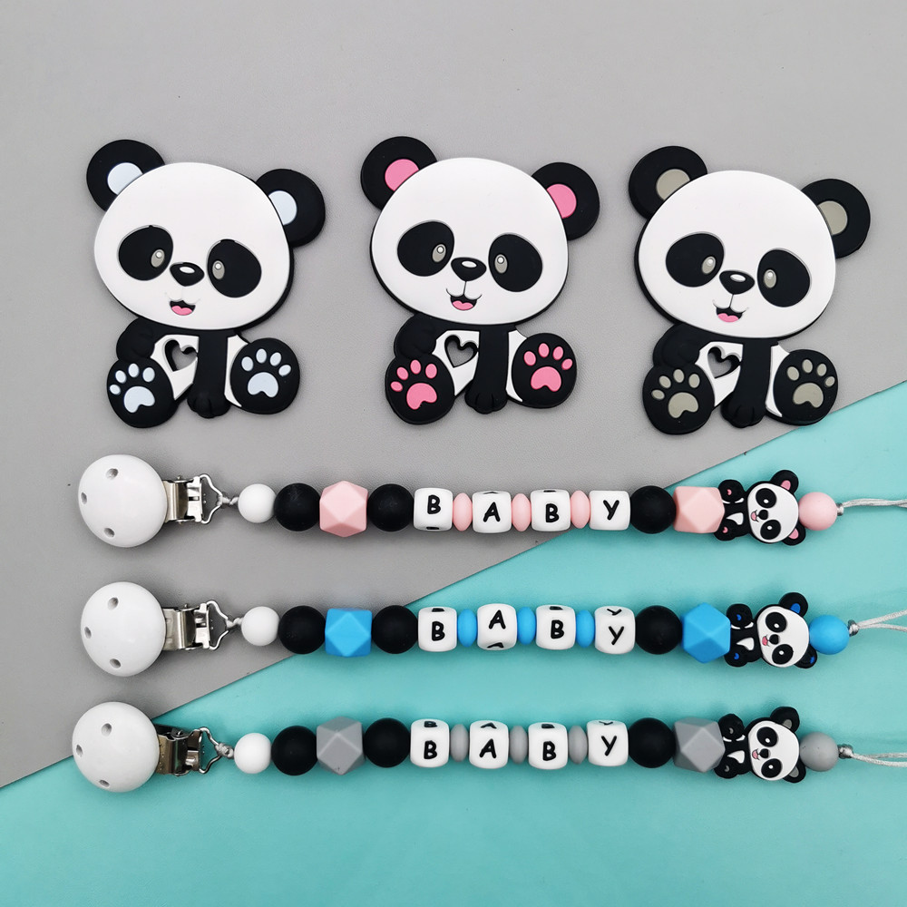 Panda Customized English Silic - đánh giá và giá Baby Pacifier Clip