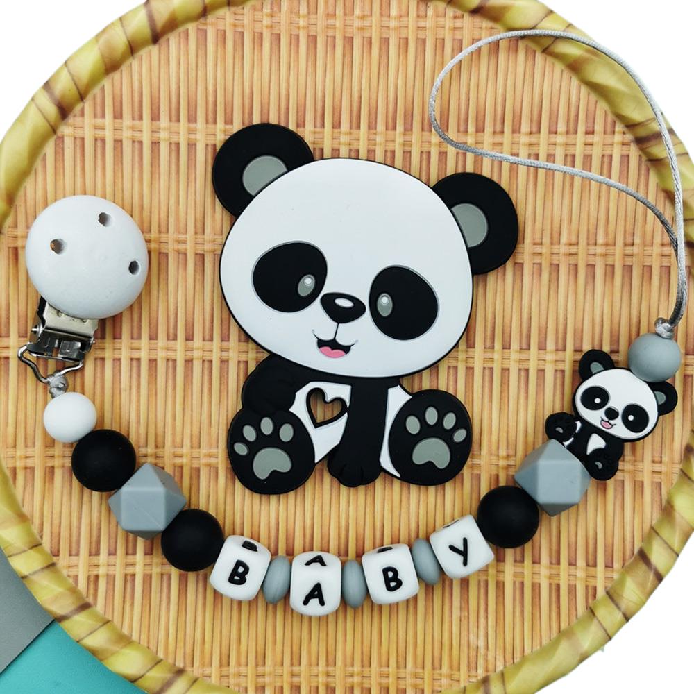 Panda Customized English Silic - đánh giá và giá Baby Pacifier Clip