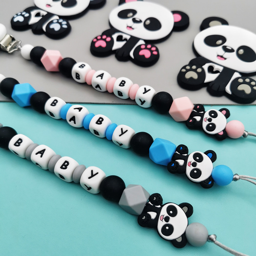 Panda Customized English Silic - đánh giá và giá Baby Pacifier Clip