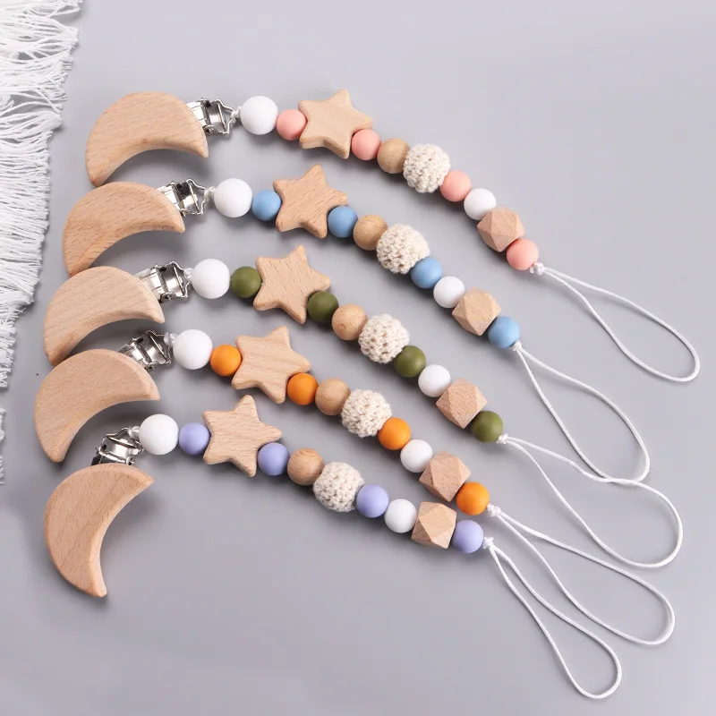 NEW Custom Name Wooden Persona - đánh giá và giá Baby Pacifier Clip