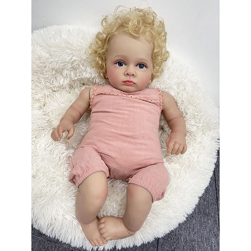 55CM Reborn Toddler Baby Doll  - đánh giá và giá Baby Products For Curly Hair