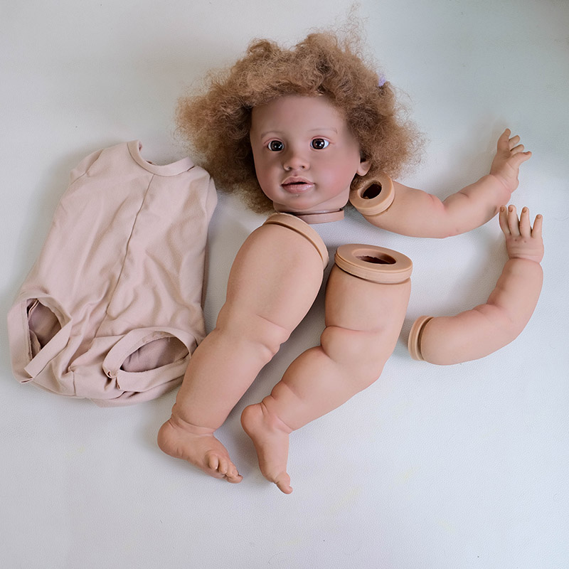 26inch Pippa Dark Skin Reborn  - đánh giá và giá Baby Products For Curly Hair