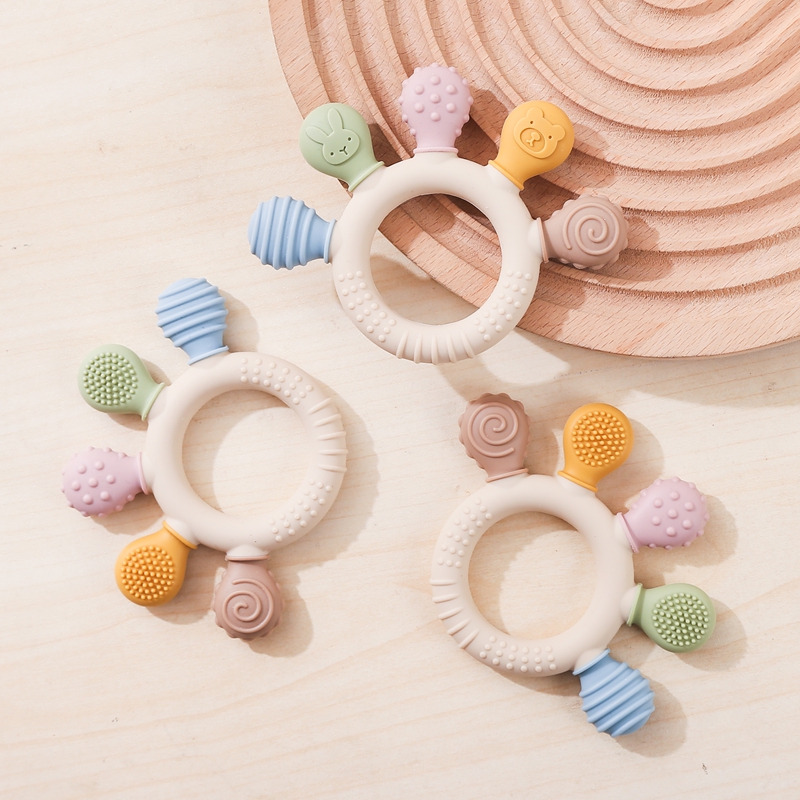 1pc Silicone Teether Baby 0 12 - đánh giá và giá Baby Products Name